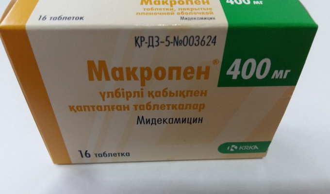Лекарственные препараты из группы макролидов